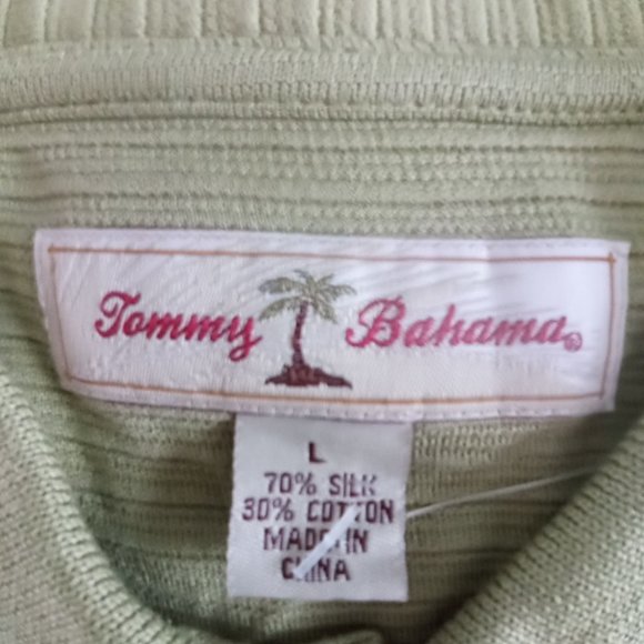 Tommy Bahama Silk Reed Stripe long sleeve polo shirt NWT - Picture 3 of 9